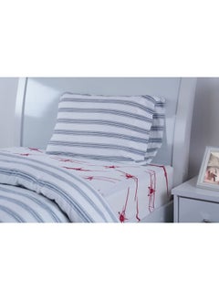 اشتري Vintage-Stripes S2 Pillow Case Grey 50X75cm في الامارات