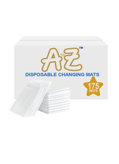 Buy A To Z - Disposable changing mat Size (45cm x 60cm) Large- Premium Quality for Baby Soft Ultra Absorbent Waterproof, Pack Of 175 - White in UAE