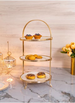 Buy 3 Tiers Round Serving Stand in Saudi Arabia