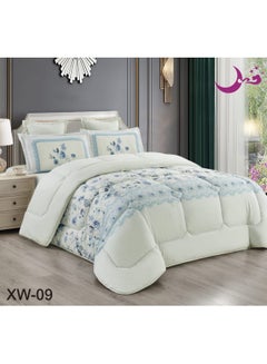 اشتري Comforter Set 4 Pieces One And A Half Modern Design Heavy Filling And Beautiful Shape في السعودية