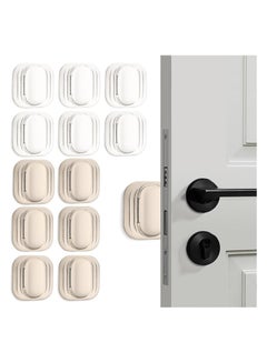 Buy 12PCS Door Stoppers Wall Protector from Furniture, Rubber Door Knob Wall Protector, Self-Adhesive Door Handle Bumper Silencer Home & Office Walls, Self-Adhesive Door Stops Door Handle Bumper Pads in UAE