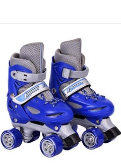 Buy Roller Skating Lighting Shoes Double Row 4 Wheels for BOYS AND GIRLS in UAE