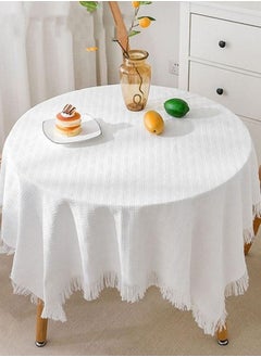 Buy Simple Tablecloth Desktop Heat Insulation Table Mat Home Decoration Waterproof Oil-Proof Rectangular Tablecloth 90*90 CM White in Saudi Arabia