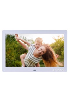 اشتري 10 Inch Wide LCD Screen Digital Photo Frame 1024 * 600 High Resolution Electronic Photo Frame with MP3 MP4 Video Player Clock Calendar Function 2.4G Remote Control في الامارات