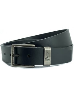 Buy Classic Milano Genuine Leather Belt Men Semi Casual Belt for men Men's belt DDL Smooth 40MM (Black) by Milano Leather in UAE