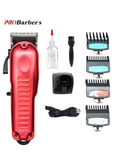 اشتري Professional Cordless USB Electric Hair Clipper with Charging Base, 2000mAh Trimmer Grooming Set في السعودية