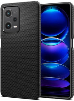 اشتري Liquid Air for Xiaomi Redmi Note 12 Pro and Poco X5 Pro 5G Case Cover - Matte Black في الامارات