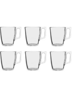 Buy A set of 6 Luminarc glass tea cups for multiple uses in Saudi Arabia