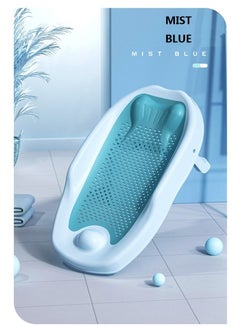 Buy Portable Foldable Baby Bathtub Support Shower Rack Blue in Saudi Arabia