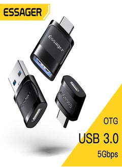 اشتري محول Type C الى USB ,USB الى تايب C , مايكرو الى تايب C مجموعة من 3 قطع في السعودية