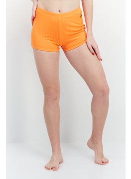 اشتري Women Embroidered Swim Shorts, Orange في الامارات