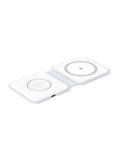 Buy Wireless 2 in1 Charger 15W - White in Saudi Arabia