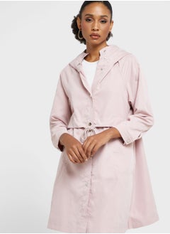 Buy Longline Coat With Cinched Waist in Saudi Arabia