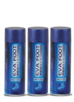 Buy 3 pieces of Foot Powder Deodorant With Menthol 3*50grams in Saudi Arabia