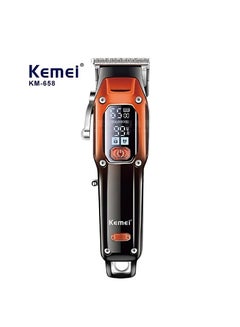 Buy Professional Hair Clipper Rechargable 600mAh Battery LCD Display KM-658 in UAE
