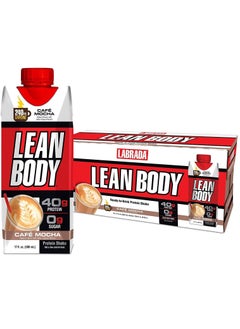 Buy Lean Body Protein Shake Cafe Mocha 500ml Pack of 12 in UAE