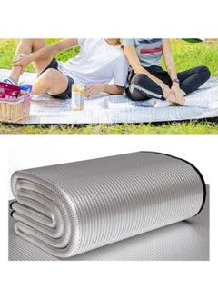 اشتري Outdoor Double-Sided Moisture-Proof Aluminum Foil Foam Pad, 200x200cm Picnic mat Tent Moisture-Proof mat Sleeping pad with Outer Bag, Sleeping Tent Pad, Camping mat 200x200cm في الامارات