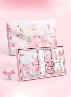 Buy 147-Piece Hand Account Gift Box Setof Fairy Tale Series Sticker Tape Cute Notebook Dream Decorative Gold Foil Washi And Sticker Set For Stationery, Diary, Card Making in UAE