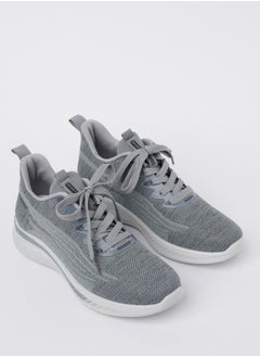 Buy Cobblerz Men's Lace-up Low Top Sneakers Lt Grey in Saudi Arabia