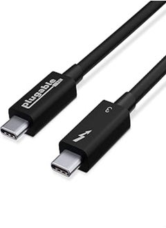 Buy Plugable Thunderbolt 3 Cable 40Gbps Supports 100W (20V, 5A) Charging, 2.6ft / 0.8m USB C Compatible [Thunderbolt 3 Certified] - Driverless in Egypt