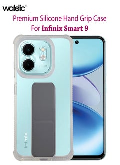 اشتري Infinix Smart 9 Case | Designed for Infinix Smart 9 | Slim TPU Airbag Bumper Shock Absorption Rubber Soft Silicone Case Cover Fit for Infinix Smart 9 |Grey في السعودية