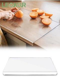 اشتري Kitchen Counter Acrylic Cutting Board Non-Slip Clear Cutting Board with Lip for Counter Top Protector 35x45cm في السعودية