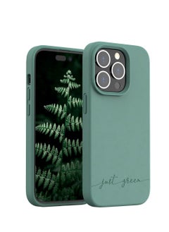 اشتري Just Green  iPhone 14 Pro case Natural Night Green- Eco-designed في الامارات