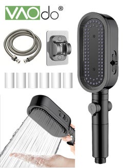 Buy High Pressure Shower Head with Shower Holder 3-mode Water-Saving Shower Head Combo with 1.5M Hose and PP Filter Element Reduces Dry Itchy Skin Rain Shower Head in Saudi Arabia