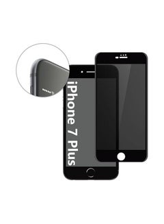 Buy Privacy Anti-Spy Tempered Glass Screen Protector For iPhone 7 Plus Black in UAE