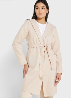 اشتري Longline Pocket Detail Coat في الامارات