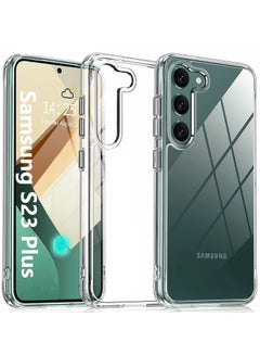 Buy Samsung Galaxy S23 Plus Case 6.6 inch 2023 Crystal  Clear Anti Yellowing Military Grade Protection  Thin ShockProof Anti Scratch Hard Back Cover in UAE