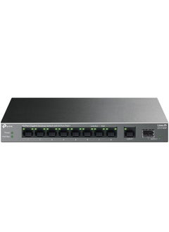 Buy TP Link 10 Port Gigabit Desktop Switch with 8-Port PoE+ 61 W PoE Budget, 30 W PoE output, Up to 250m PoE Transmission. Traffic Separation, Plug and Play, Fanless, Metal Case (LS1210GP) in UAE