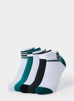اشتري Pack of 5 - Striped Pattern Ankle Length Socks في السعودية
