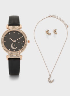 Buy Stone Watch, Earrings And Necklace Gift Set in UAE