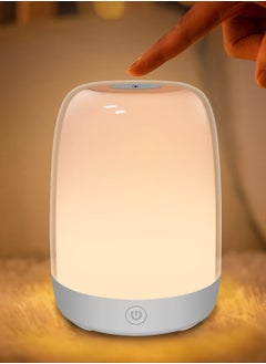 اشتري Nursery Night Light for Babies, Baby Night Light with Dimmable Warm Light, 5 Color Changing Light, Usb Rechargeable Bedside Night Light Lamp,  Led Touch Control Light for Baby Bedroom في الامارات