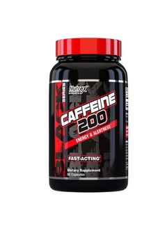 Buy Caffeine 200 Fast Acting Energy 60 Liquid Capsules in UAE