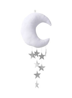 اشتري Hanging Moon Stars Stuffed Wall Backdrop White/Silver في السعودية