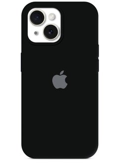 اشتري iPhone 15 Case Silicone Case Cover Durable and Anti Scratch Back Cover Black في الامارات