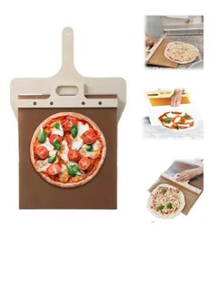 Buy Pizza Peel Set Sliding Pizza Peel Sliding Pizza Pan Accessory for Pizza Ovens Non Stick Pizza Paddle for Baking Homemade Pizza and Bread in UAE