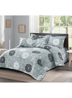 Buy Compressed Colored Comforter Set Single Size 4 Pieces 1 comforter + 1 bed sheet + 1 Pillowcase + 1 cushion case in Saudi Arabia