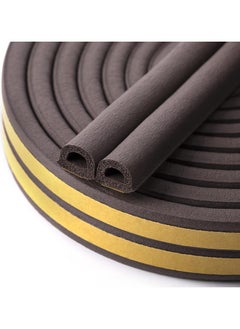 Buy Foam Weather Seal Strip for Sliding Windows, Doors Frame Side, Pile Self Adhesive Window Seal Tape for Door Draft Stopper, SoundProof Winter Insulation,  5M, Coffee in Saudi Arabia