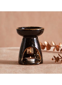 Buy Zest Marbling Effect Ceramic Oil Burner 9 x 12 x 9 cm in UAE