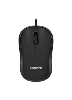 اشتري 3 PCS Cadeve M220 3 Keys USB Wired Fashion Portable Mouse(Black) في السعودية