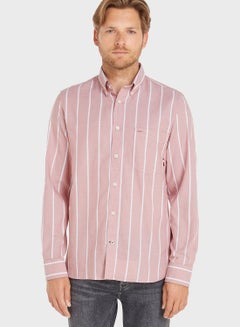 اشتري Striped Oxford Regular Fit Shirt في السعودية