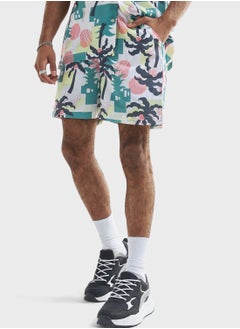 Buy Printed Drawstring Shorts in Saudi Arabia