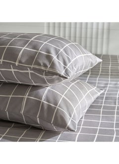 اشتري Matrix Acron 2-Pieces Printed Microfiber Pillow Cover Set 75 x 50 cm في الامارات