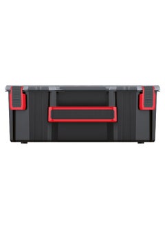 Buy 30 High Durable Tool Organiser with Removable Separators Black and Clear 10.5 x 28.4 x 24.3 cm KTG302510S in Saudi Arabia