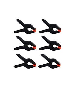 Buy Padom 6Pack  Black Backdrop Clamps for Nylon Muslin Paper Photo Background, Reflectors and Other Photography Purpose in UAE