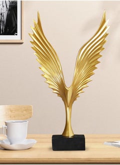 Buy Eagle Bird Wings Statue Resin Sculpture Decoration Item for Home Office in UAE