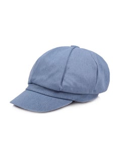 Buy Octagonal Hat Beret Hat Cowboy Cap Denim Blue in UAE